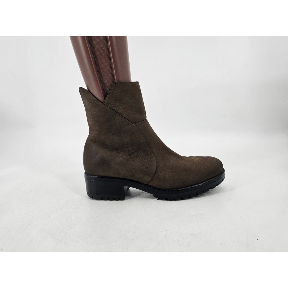 BUENO Women's Forge Army Green Leather Boots Sz 6.5 (EU 37)‎  NEW